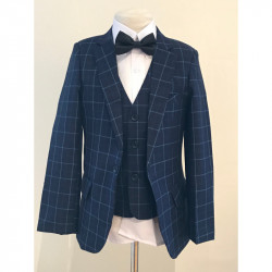 COSTUME ENFANT A CARREAUX BLEU JOSH
