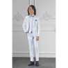 Costume enfant blanc HUGO bapteme, mariage et communion.