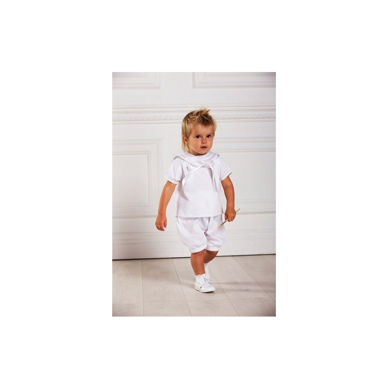 Tenue de ceremonie bapteme garcon, blanc