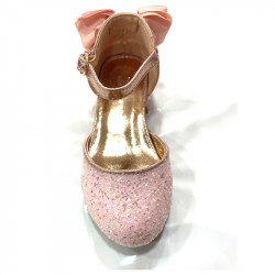 Chaussure fille de ceremonie rose paLe
