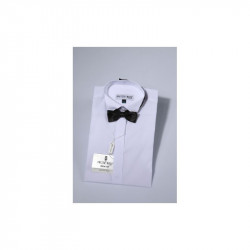 Chemise col cassé petit mec Blanc