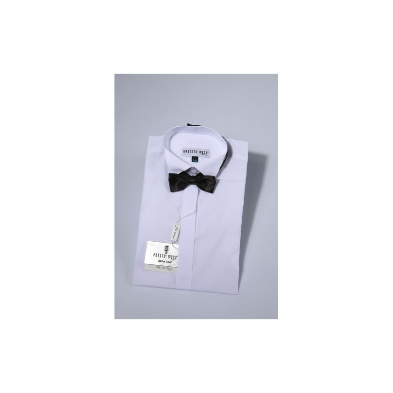 Chemise col cassé petit mec Blanc