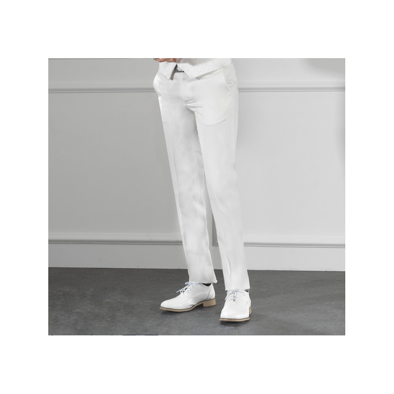 Pantalon enfant couleur ivoire de 2 a 14 ans