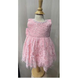 Robe bébé Agathe rose mariage et ceremonie