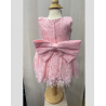 Robe bébé Agathe rose mariage et ceremonie