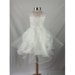 Robe enfant Bella blanche avec traine