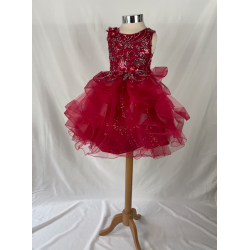 Robe enfant bordeaux Natacha