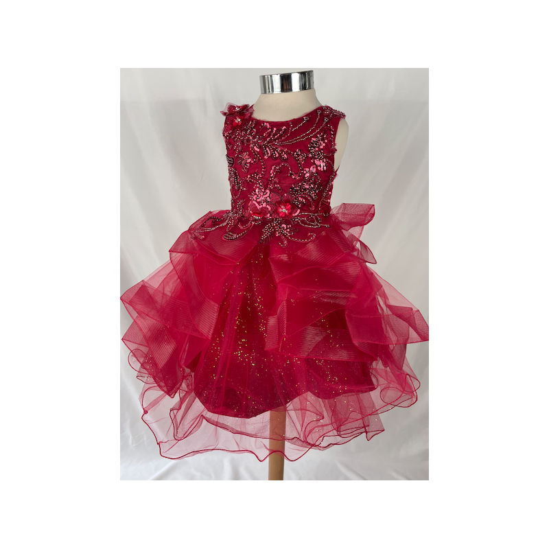 Robe enfant bordeaux Natacha