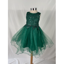 Robe enfant vert Sylvia mariage et cérémonie